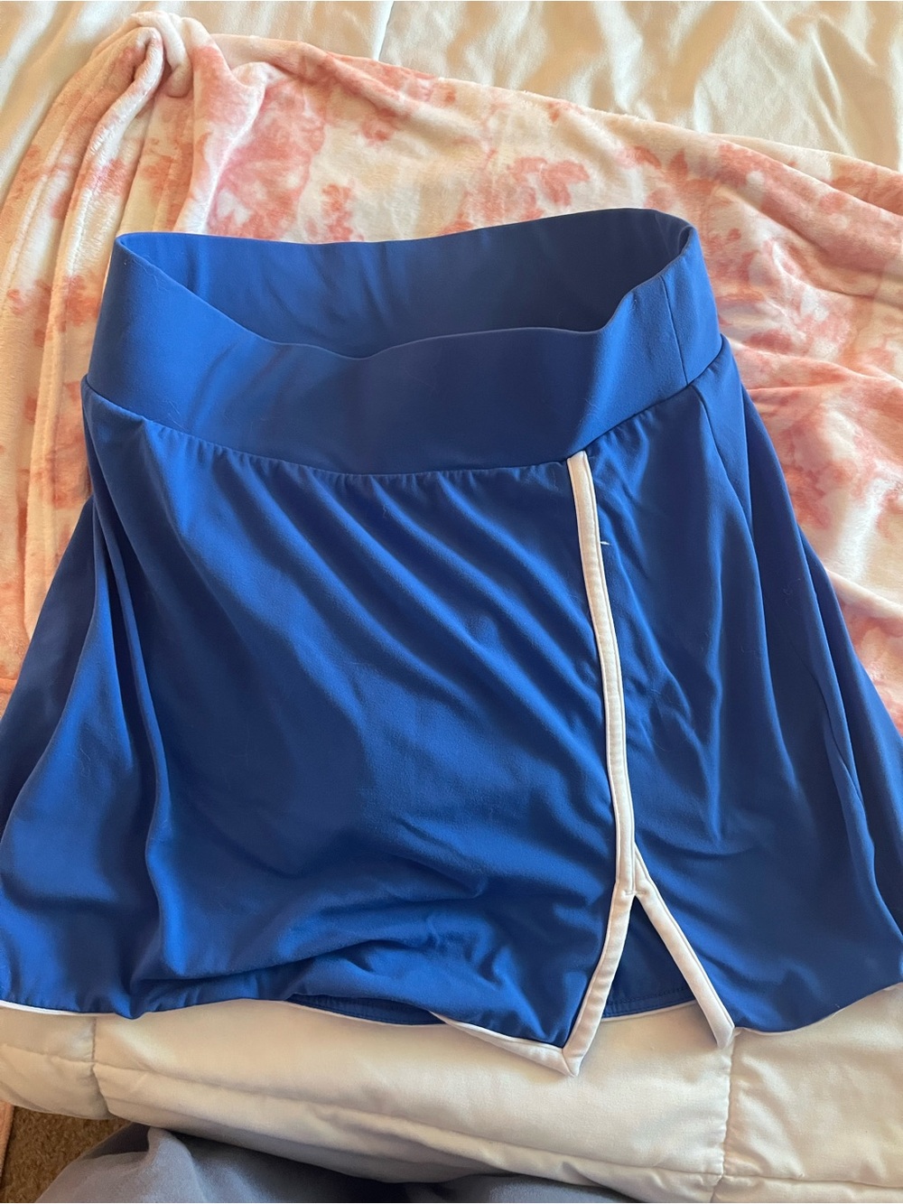 all in motion Royal Blue Athletic Skort with Cream Trim